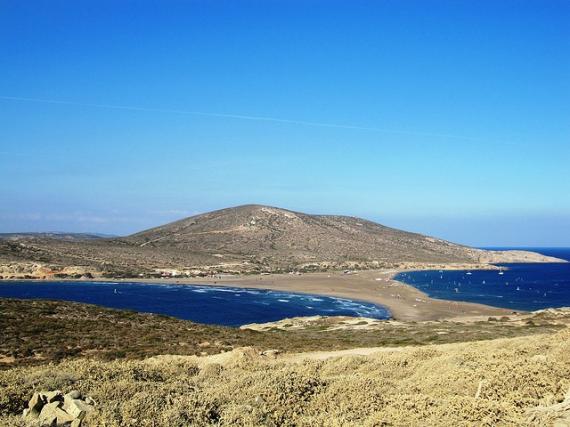 'Looking back from Prasonisi - Southern Tip of Rhodes' - Rhodos